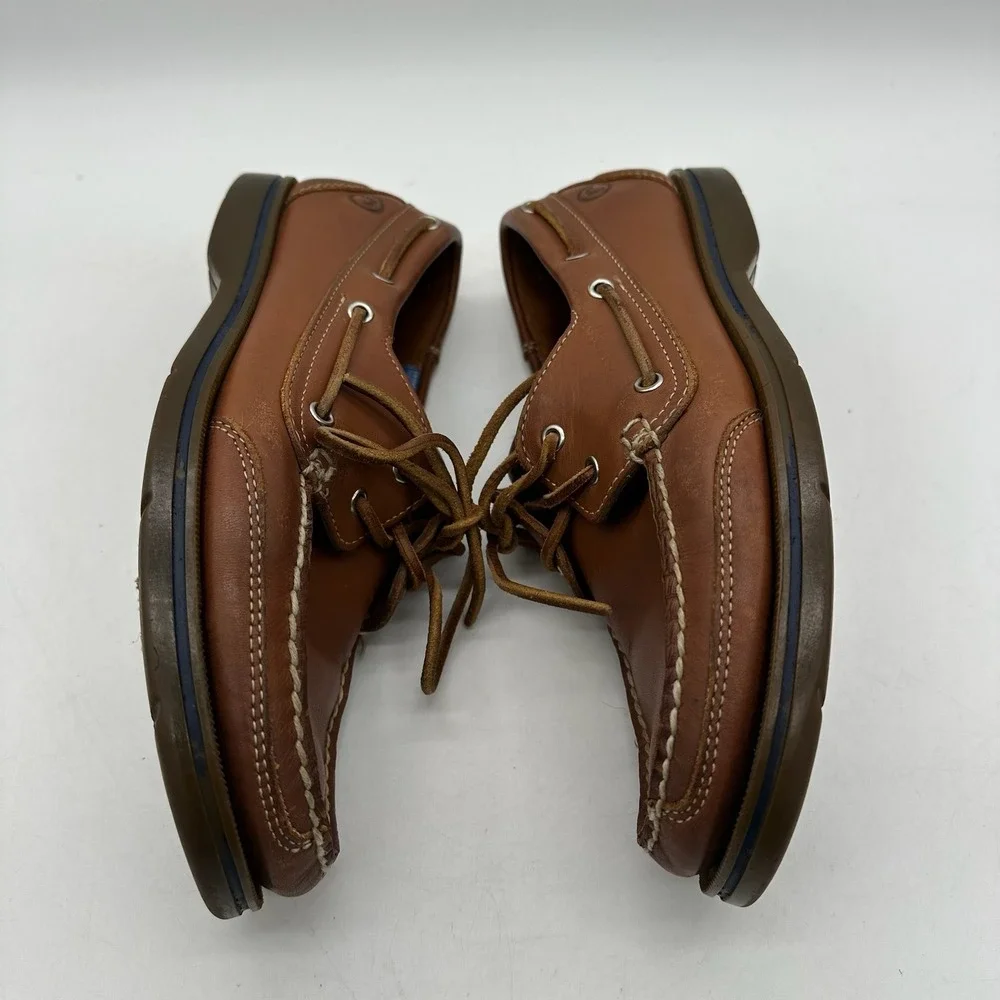 Rockport APM2664F Men's Size 9M‎ Brown Leather Boat Shoes Dock Footwear